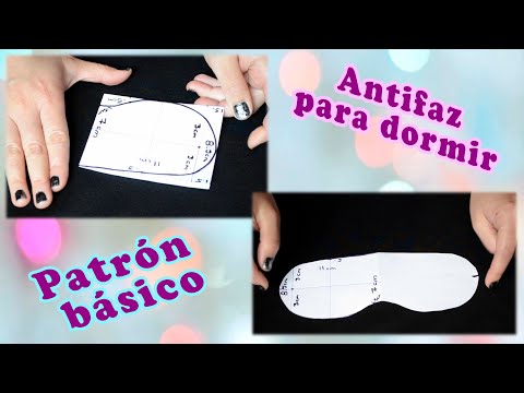 DIY 📌🧵 Patrón básico de antifaz o máscara para dormir 🤩 SÚPER FÁCIL!!! ⭐