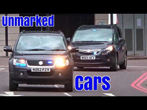 Unmarked police cars responding x2 - Suzuki Grand Vitara & new Vauxhall Zafira
