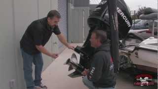 How to remove a boat prop and check the shaft Mercury 250 ProXs