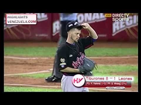Highlights Jornada 16/11 LVBP. Tiburones de la Guaira vs Leones del Caracas