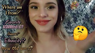 ASMR | &quot;Most&quot; asked questions about me 🤔🙊