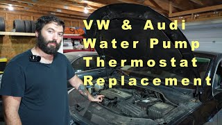 VW | Audi 2.0T Water Pump Thermostat Replacement | DIY Removal for CCTA, CBFA & Similar Engines