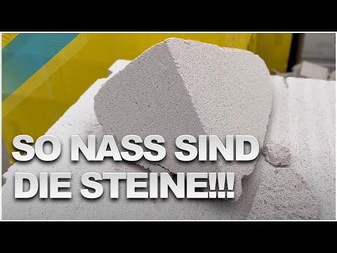 Ytong aerated concrete block WET and FULL OF WATER | House Building Blog #43