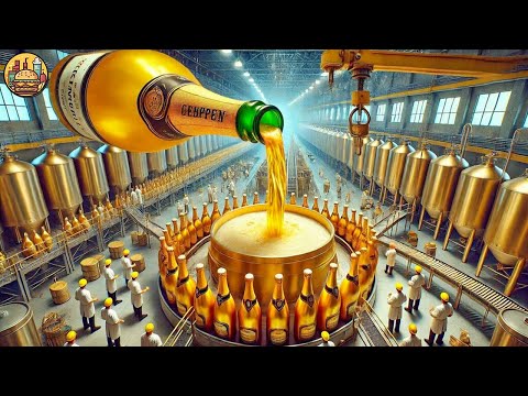 How To Make CHAMPAGNE in Traditional Method - Champagne for NEW YEAR EVE - Factory Process By Noal