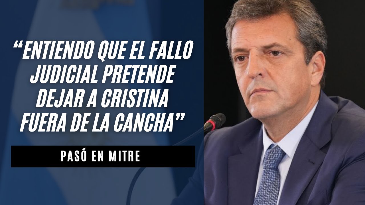Sergio Massa en Radio Mitre: "La verdadera bomba fue el préstamo del FMI a Macri"