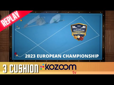 3-Cushion European Championship 2023 - Dani SANCHEZ vs Marco ZANETTI