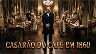 Assim Era a Vida Dentro de um Casarão de Barão do Café no Vale do Paraíba em 1860 | Reconstrução IA