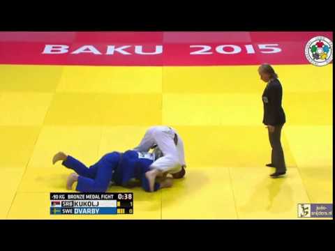 Judo 2015 Grand Slam Baku: Kukolj (SRB) - Dvarby (SWE) [-90kg] bronze