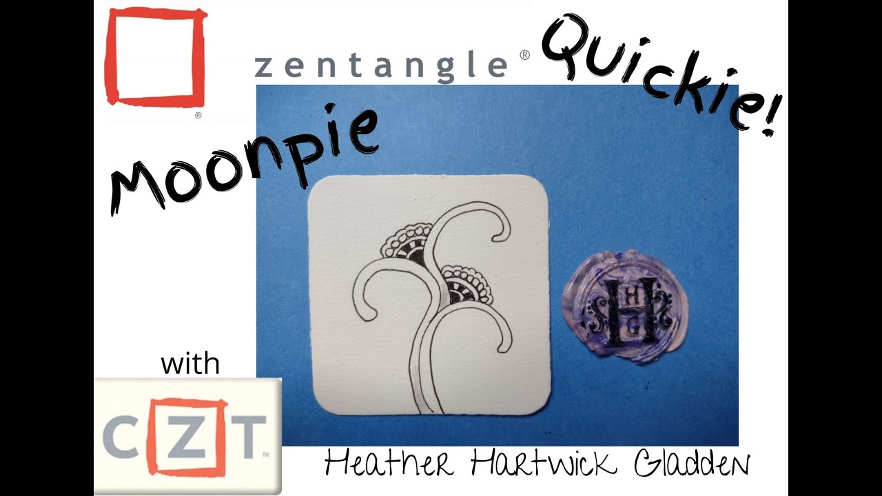 Zentangle® Quickie: Moonpie