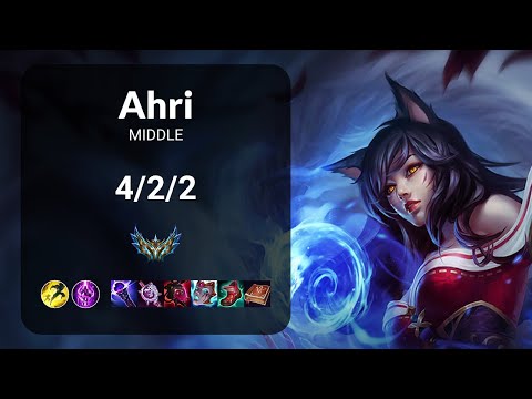 Ahri vs Galio MIDDLE - KR CHALLENGER Patch 14.21