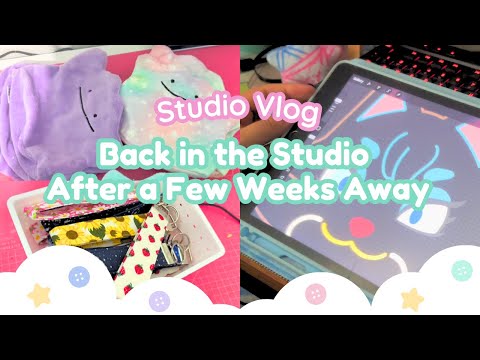 Back in the Studio After a Few Weeks Away 🎀 Studio Vlog 46 | #studioVlog #craftinglife