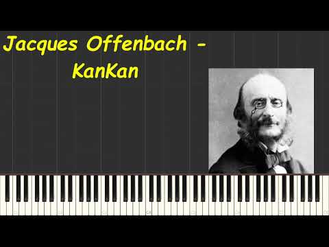 Jacques Offtenbach - Kankan (Piano tutorial)
