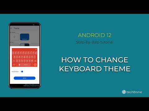 How to Change Keyboard theme [Android 12]