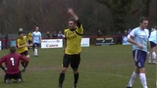 Sonny Cobbs scores for Burgess Hill Town Football Club