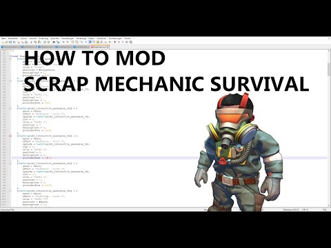 HOW TO MOD Scrap Mechanic Survival