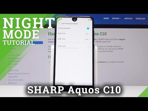 How to Activate Smart Eyes in Sharp C10 - Eye Comfort Mode