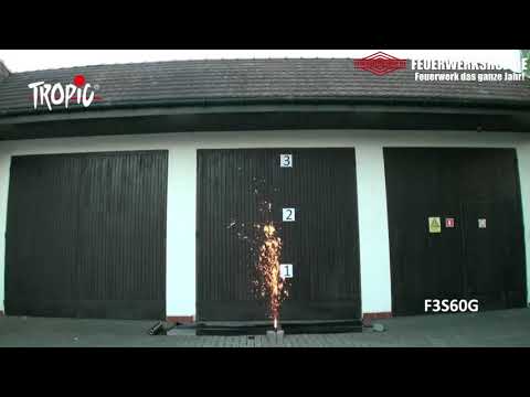 Bühnen Fontäne gold 60 Sekunden, 6m