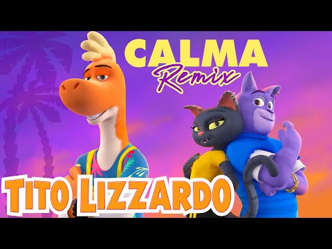TITO LIZZARDO & CATTY B🦖😻 Calma (Vamos pa’ la playa cover)