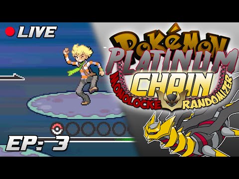 Pokemon Platinum Chain Monolocke Randomizer LIVE w/ Astroid - Ep 3 "New Team Member!"