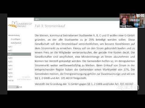 Kartellrecht - Fälle (27.5.2020, 18:00 Uhr)