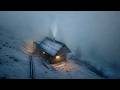 Abandoned Cabin in the Fog | Solo Winter Overnight, Wood Stove & Salmon