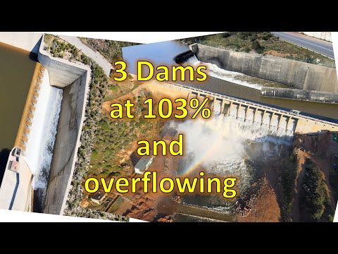 Three major dams 103% full and overflowing