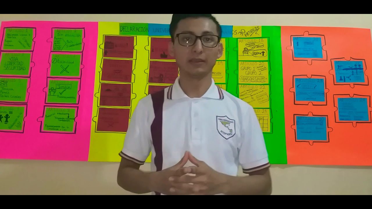 Infografía sobre La Declaración Universal de los Derechos Humanos.