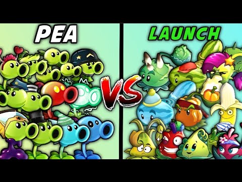 Team Pea Vs Team Launch || Who Will Win || PVZ2