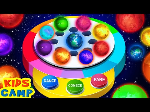 Learn Colors With Space Dancing Balls Machine | Toddler Learning Video