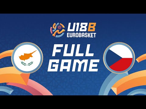 Group Phase | Cyprus v Czechia | Full Basketball Game | FIBA U18 EuroBasket 2024 Division B