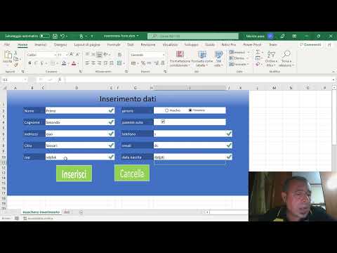 Excel Lezione 30: form per inserimento dati (no VBA)