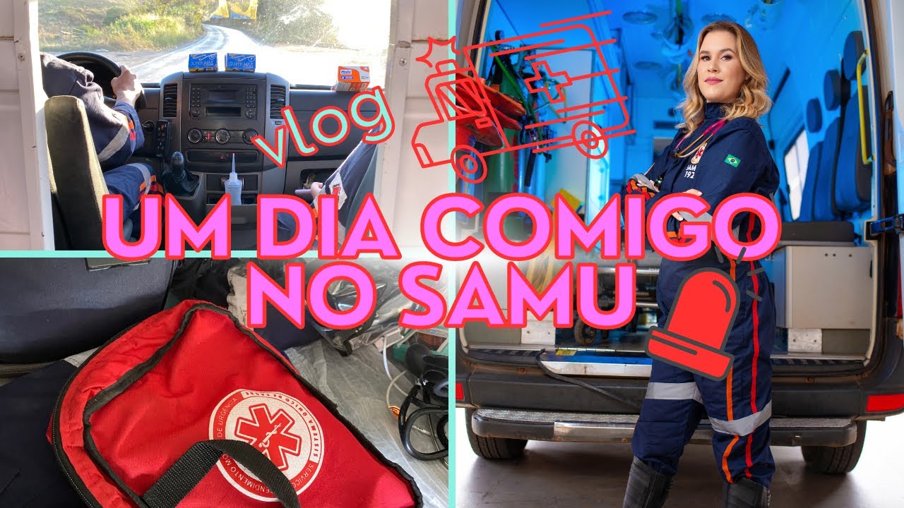 ROTINA DE UMA INTERNA #5 - Um dia comigo no estágio do SAMU 🚨🚑