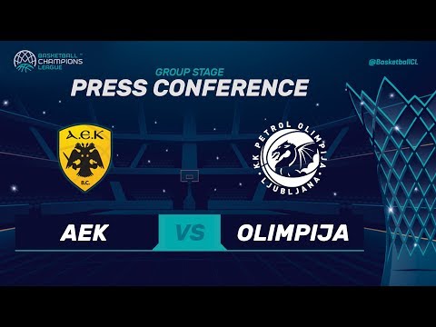 AEK v Petrol Olimpija - Press Conference - Basketball Champions League