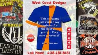 preview picture of video 'West Coast Designz Reviews San Jose, CA Custom T-shirt Printing'