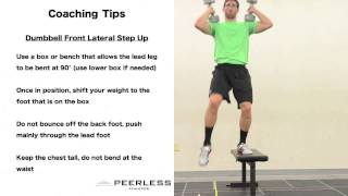 486. Dumbbell Front Lateral Step Up