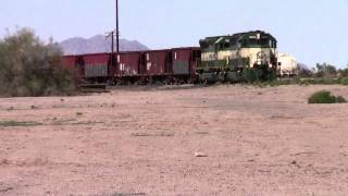 preview picture of video 'The Arizona and California Railroad at Rice, California - Pt1'