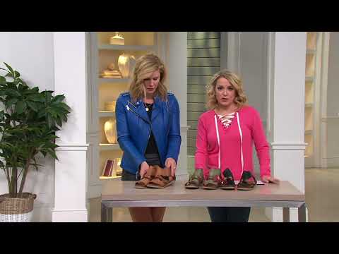 Miz Mooz Leather Cut-out Sandals - Tamsyn on QVC