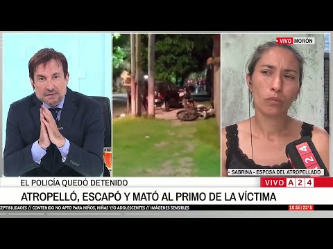 🚨 MORÓN: UN POLICÍA ATROPELLÓ A UN MOTOCICLISTA, SE ESCAPÓ ÑLY CUANDO VOLVIÓ COMETIÓ OTRA ACTO ATROZ