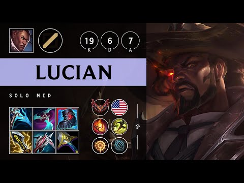 Lucian Mid vs Fizz - NA Grandmaster Patch 25.15