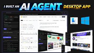 I Built an AI Agent Desktop App That Controls the Browser- Voice, Scraping & Multi-LLM Support Agent