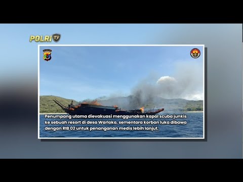 EVAKUASI KAPAL TERBAKAR DI LABUAN BAJO