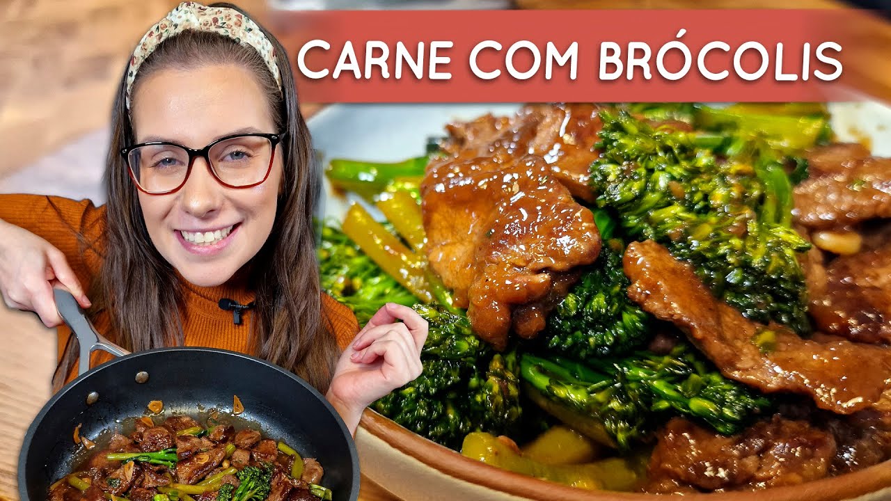 Carne com brócolis fácil e rápido !