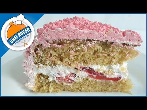 PASTEL DE FRESAS CON CREMA SIN HORNO, Sin pretextos | Chef Roger Video