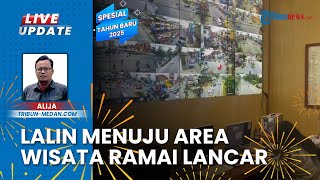 Arus Padat dari Tol Sinaksak menuju Kota Wisata Parapat, Volume Kendaraan Meningkat saat Sore Hari