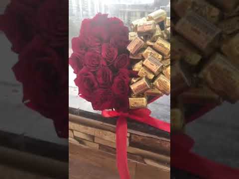 #heart shape #bouquet # chocolate# short# Valentine# lovely gift# Masterpiece