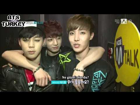 [13.03.2014] BANGTAN -  Mnet Wide Backstage (Türkçe Altyazılı)