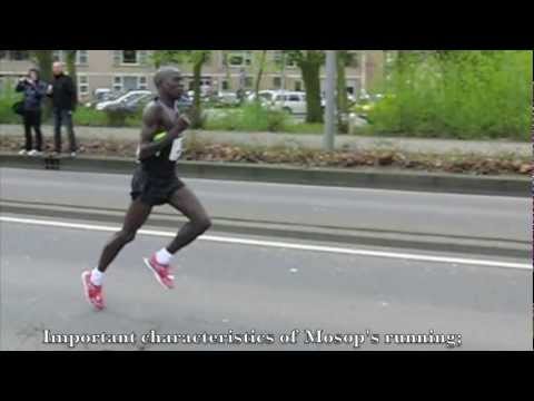 Moses Mosop (Kenya) Running technique / Looptechniek