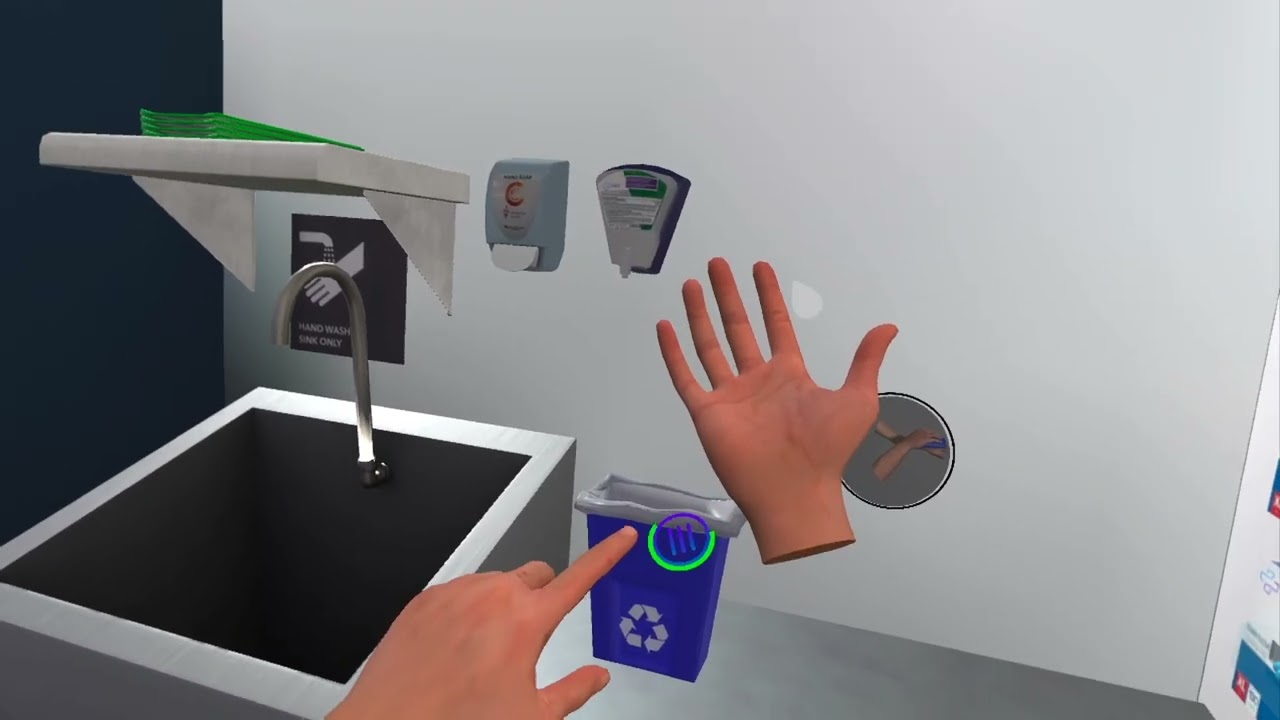 VR Surgical Clean Room Training Simulation