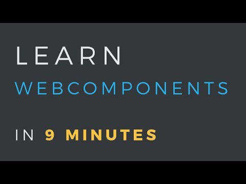 Build an app with WebComponents in 9 minutes