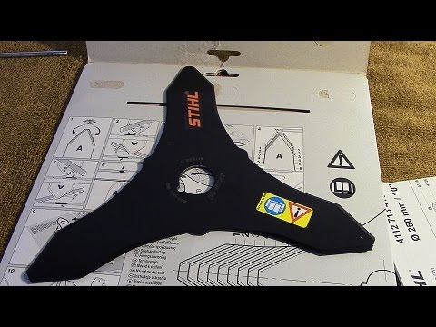 How to install the Brush Knife to the STIHL Weed Eater